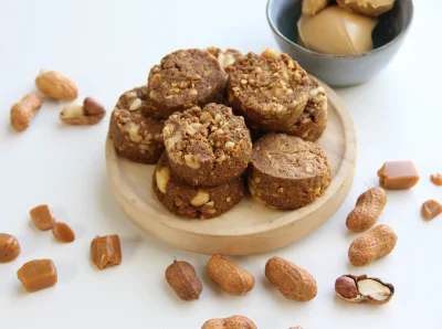 Keto Peanut and Salted Caramel Cookie Bites
